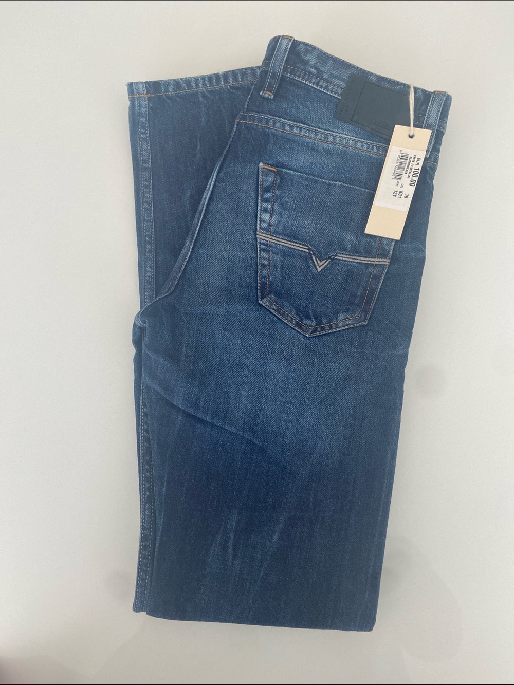 Diesel Boy’s Straight-Leg Dark Blue Denim Jeans